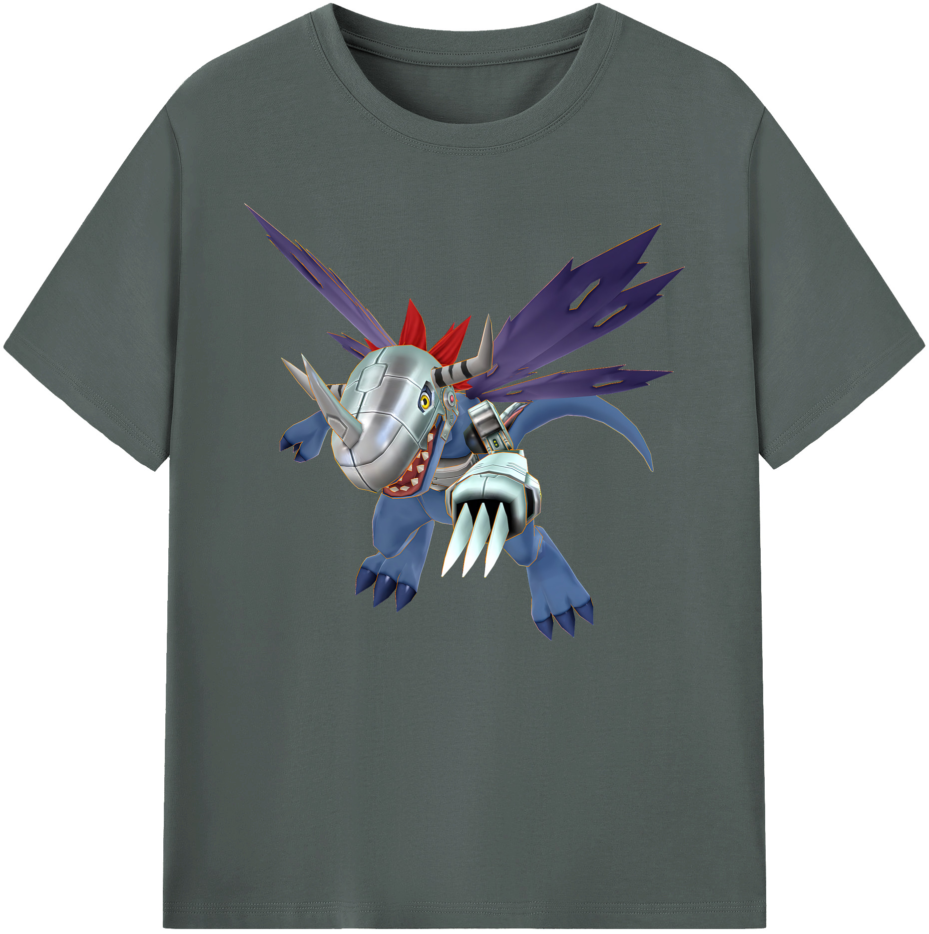（画像用） Digimon デジタルモンスター/デジモン 綿100％ メンズ半袖Tシャツ｜肌触りやわらか＆通気性